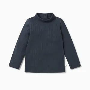 Ribbed Turtleneck Top