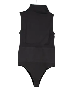 Ruey Black Sleeveless Turtleneck Bodysuit UK S