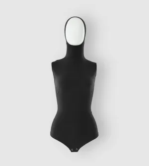 RUUQ Bodysuit Sleeveless with Hijab Cap - Black