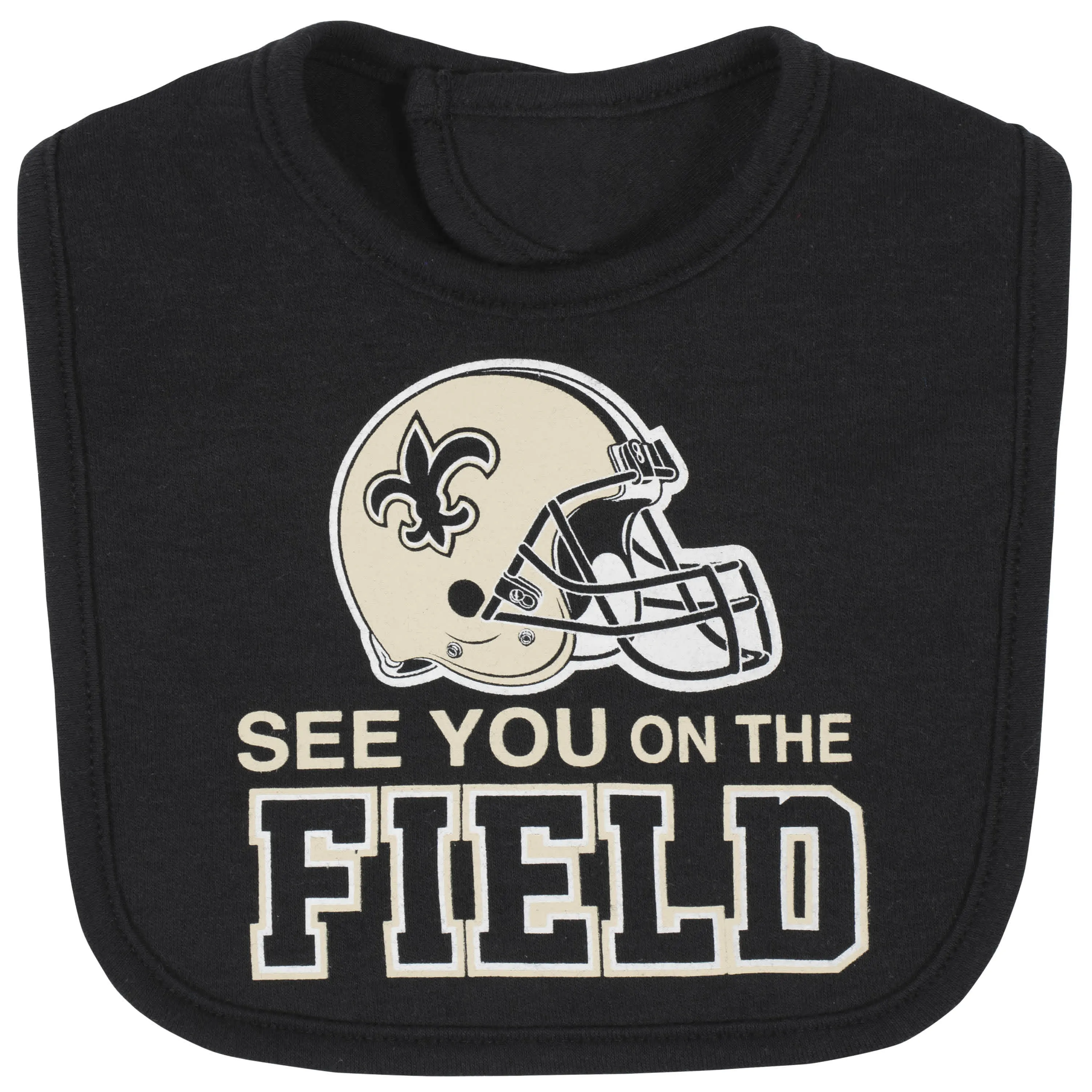 Saints Baby Boys 3-Piece Bodysuit, Bib, and Cap Set