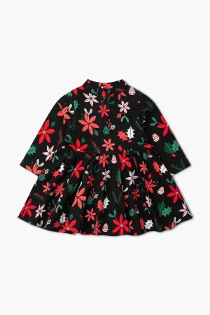 SALE - Turtleneck Let's Dance Dress_Holiday Florals
