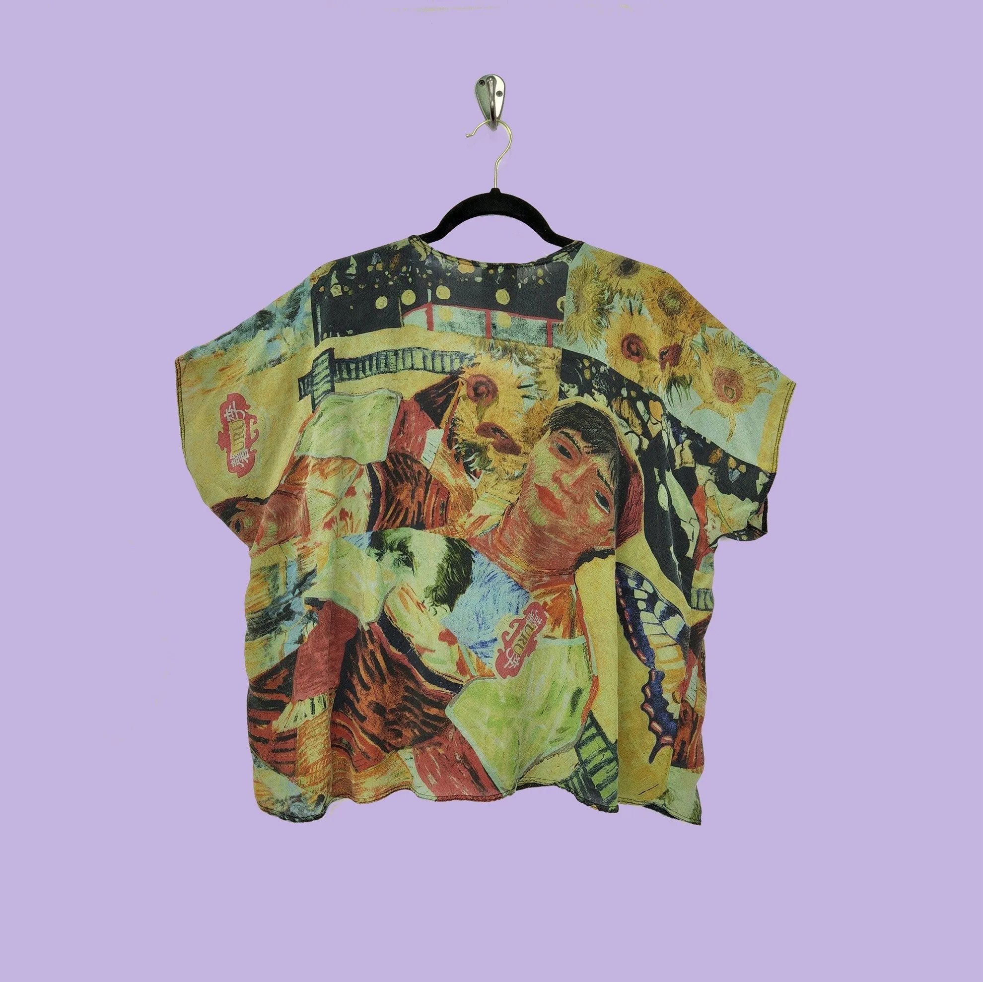 Shell in URU Olive Printed Silk
