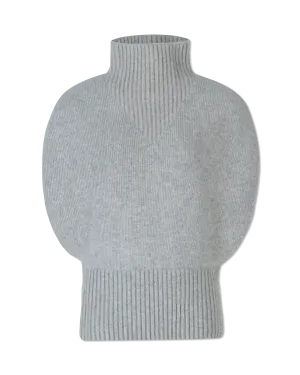 Shetland Double Face Turtleneck Sleeveless Sweater