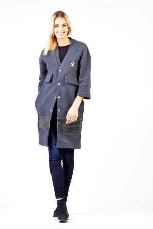 Sofa Killer dark grey long kimono jacket