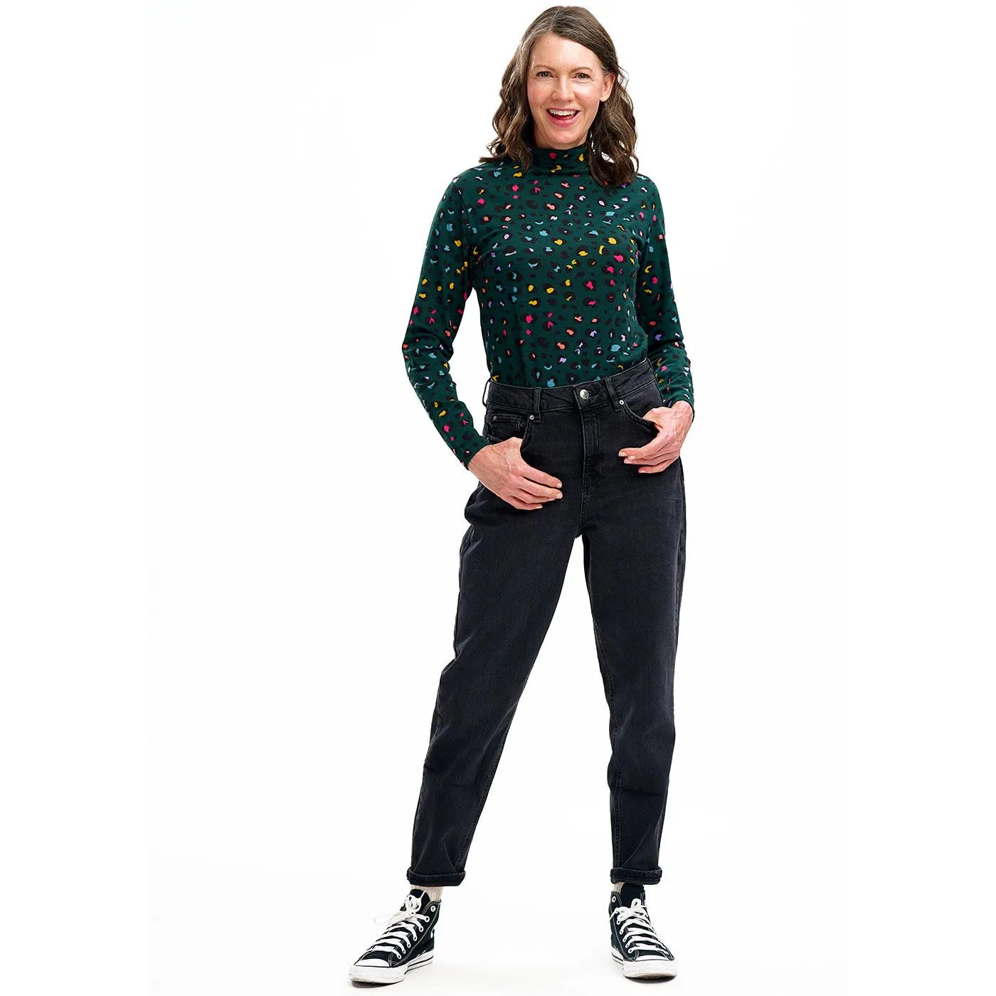 Sugarhill Brighton Annika Rainbow Leopard Top