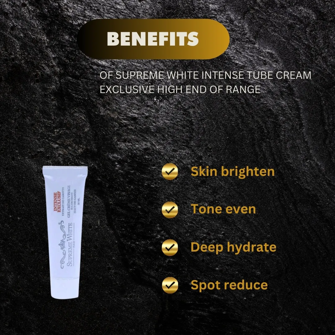 Supreme white intense tube cream Exclusive high End of Range 30ml Clearance