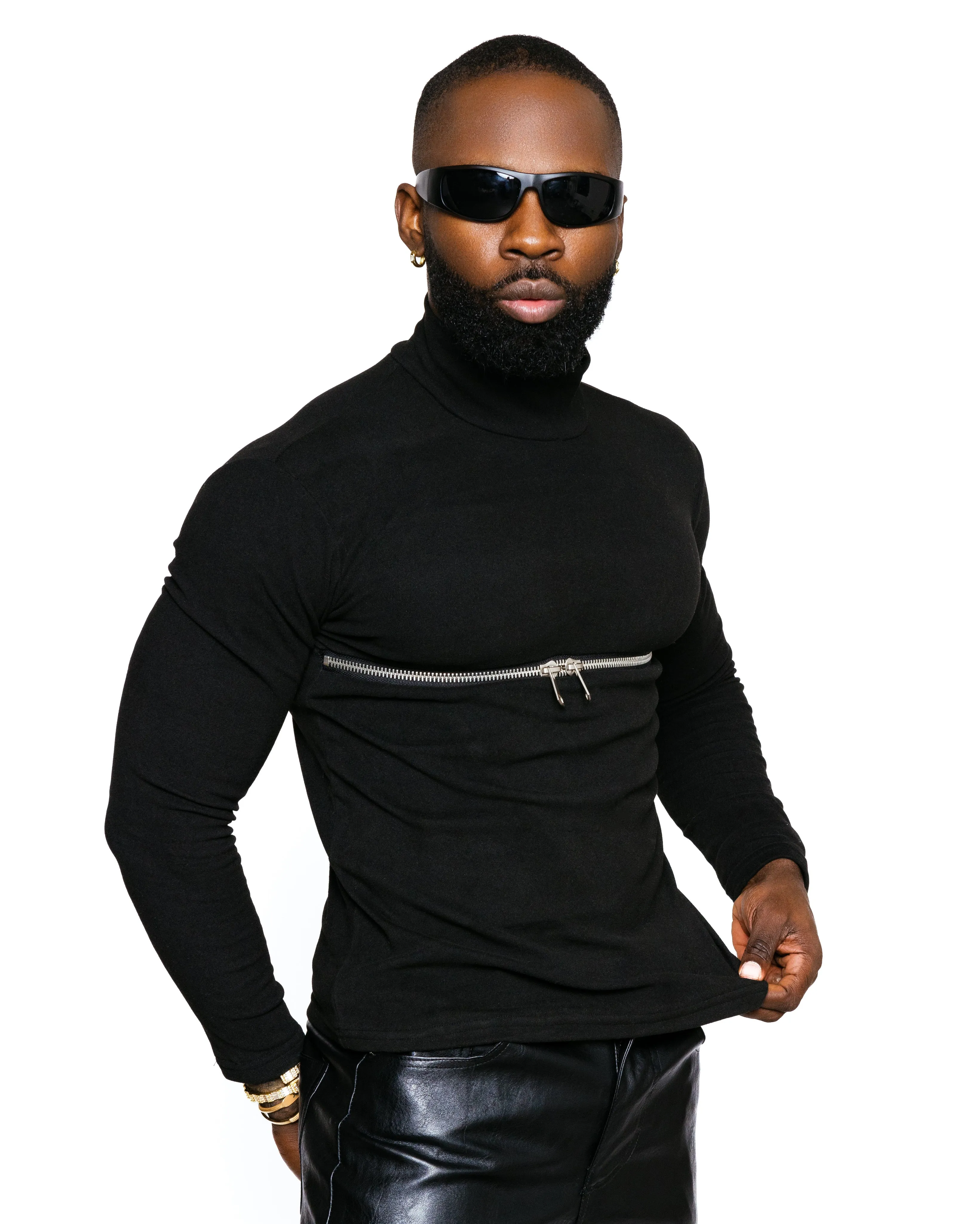 The Zipper Cotten Turtleneck  Fall24