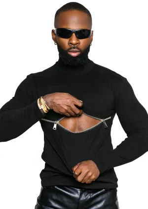 The Zipper Cotten Turtleneck  Fall24