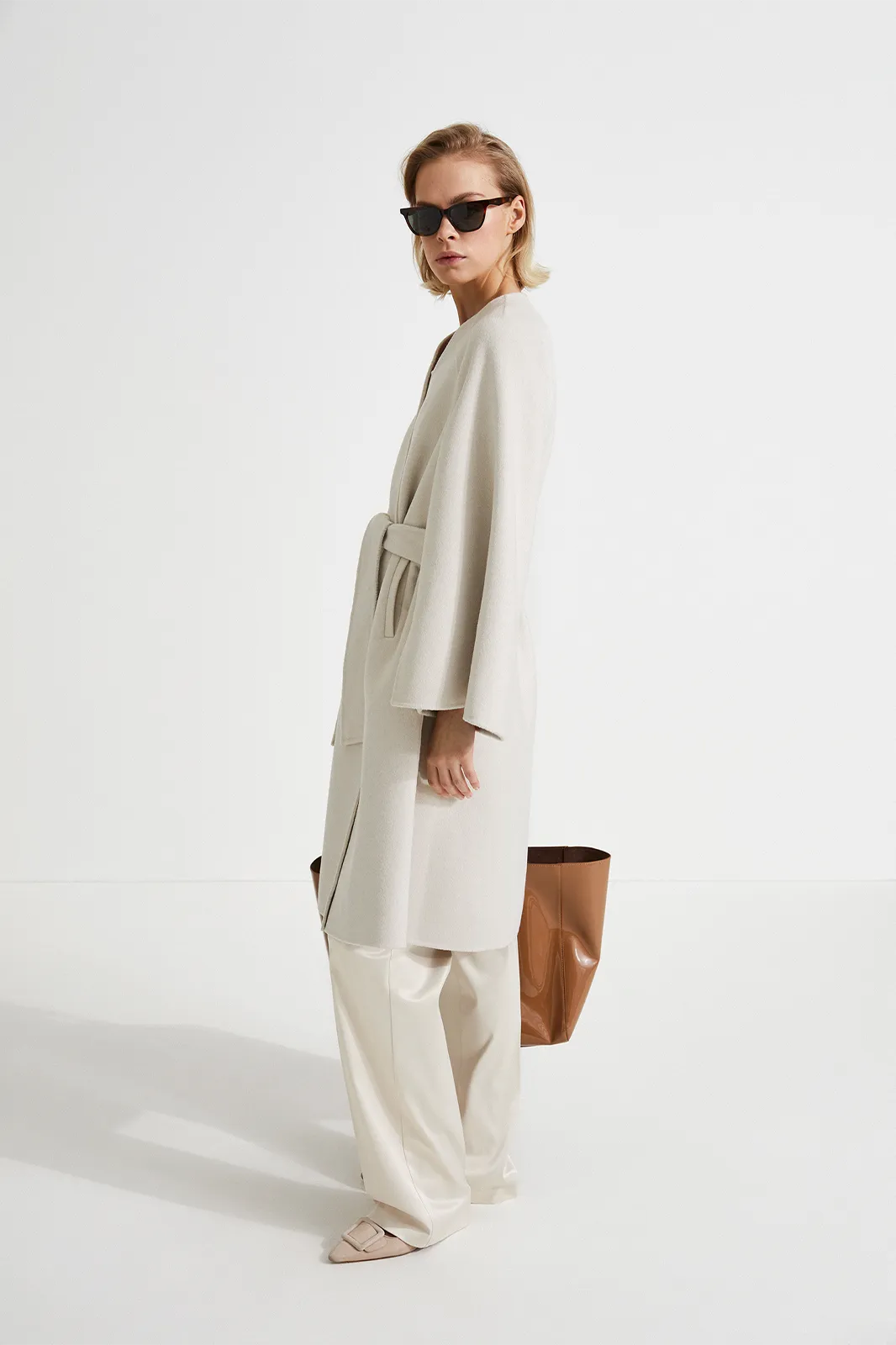 TRENTO COAT LONG - CREAM