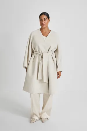 TRENTO COAT LONG - CREAM
