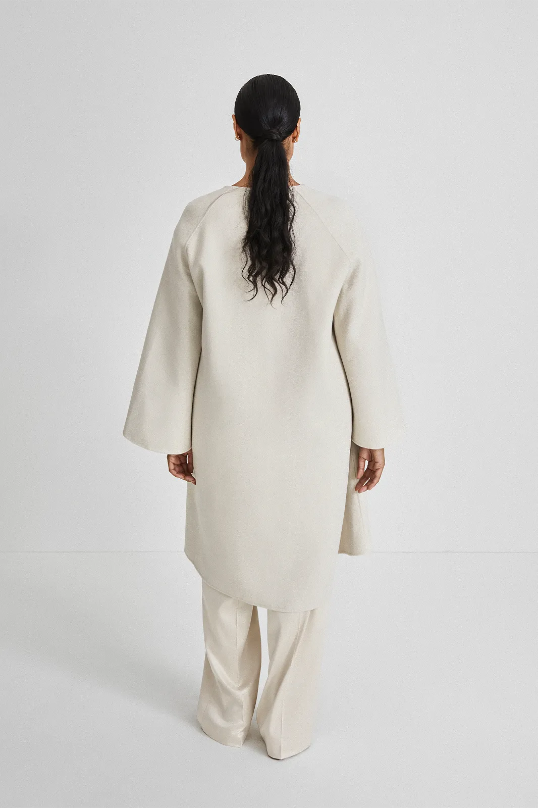 TRENTO COAT LONG - CREAM