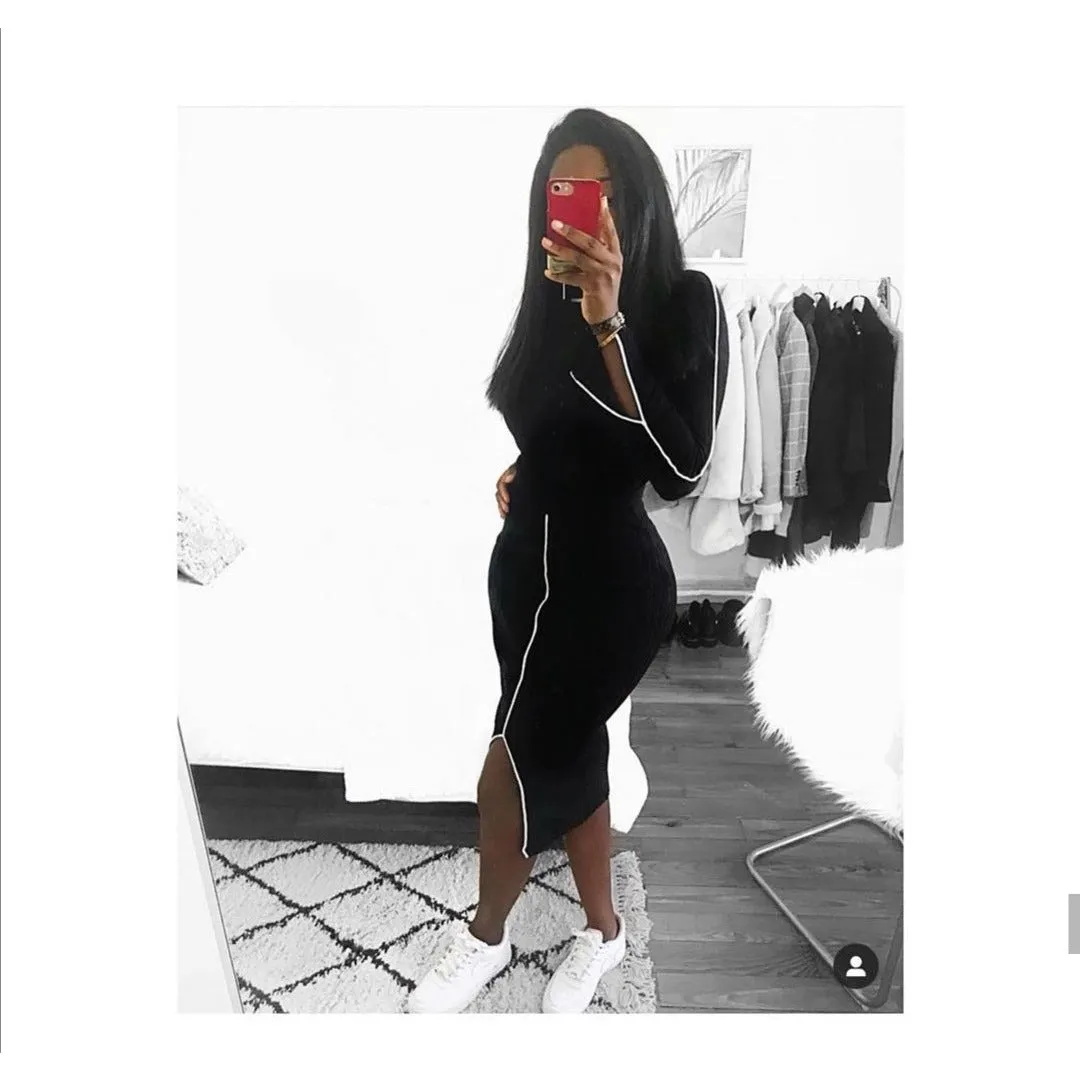 Turtleneck Bodycon Dress
