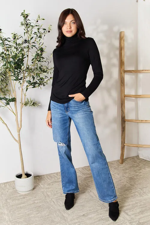 Turtleneck Long Sleeve Top