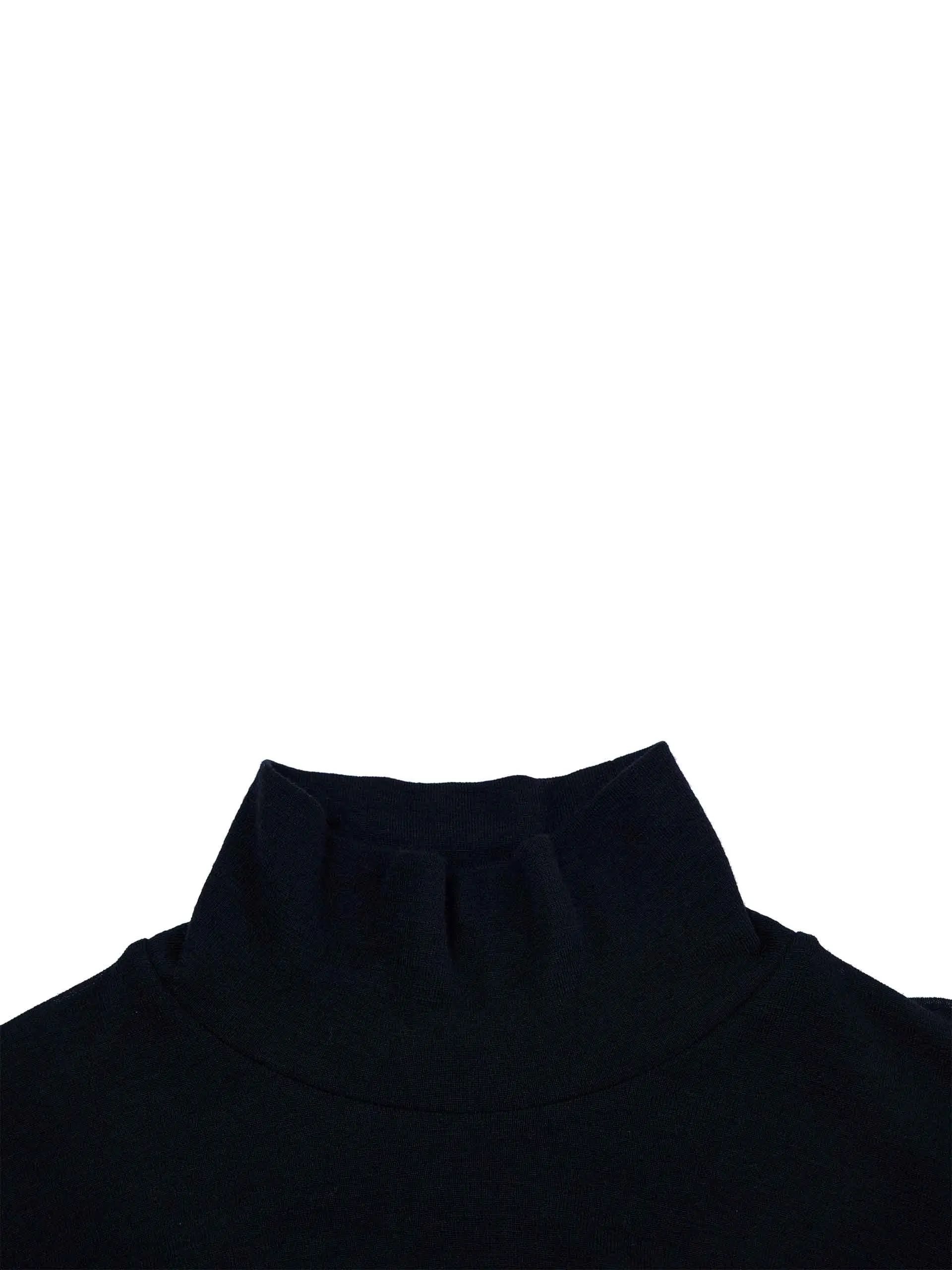 Turtleneck Pleated Detail Top