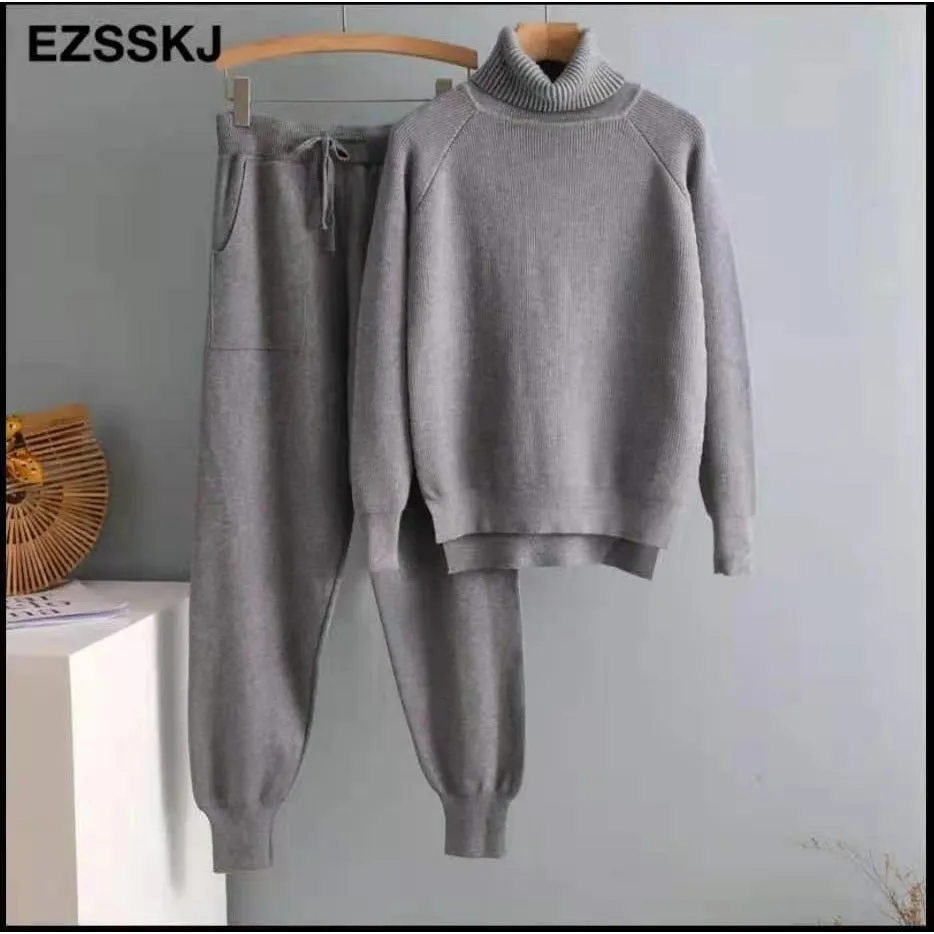 Turtleneck Sweater Set