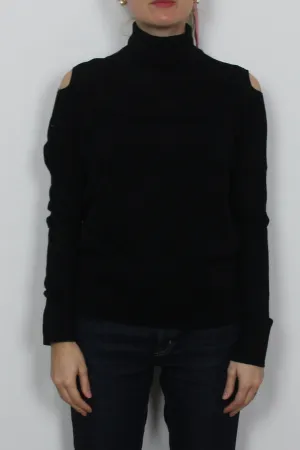 Vince black cut out top
