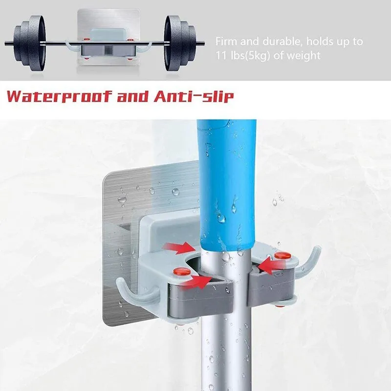 Wall Mounted Broom Grippers