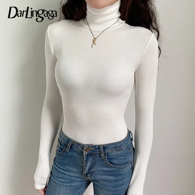 Woman Body Fall Winter High Neck