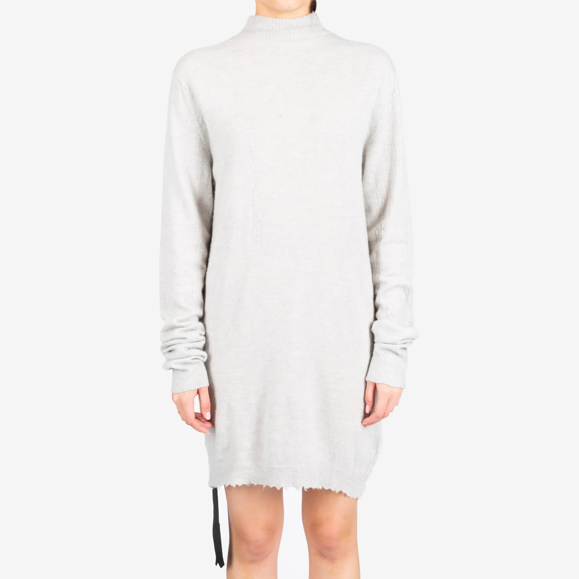 Womens Boiled Turtleneck Sweater Dress