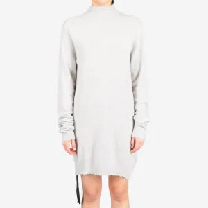 Womens Boiled Turtleneck Sweater Dress