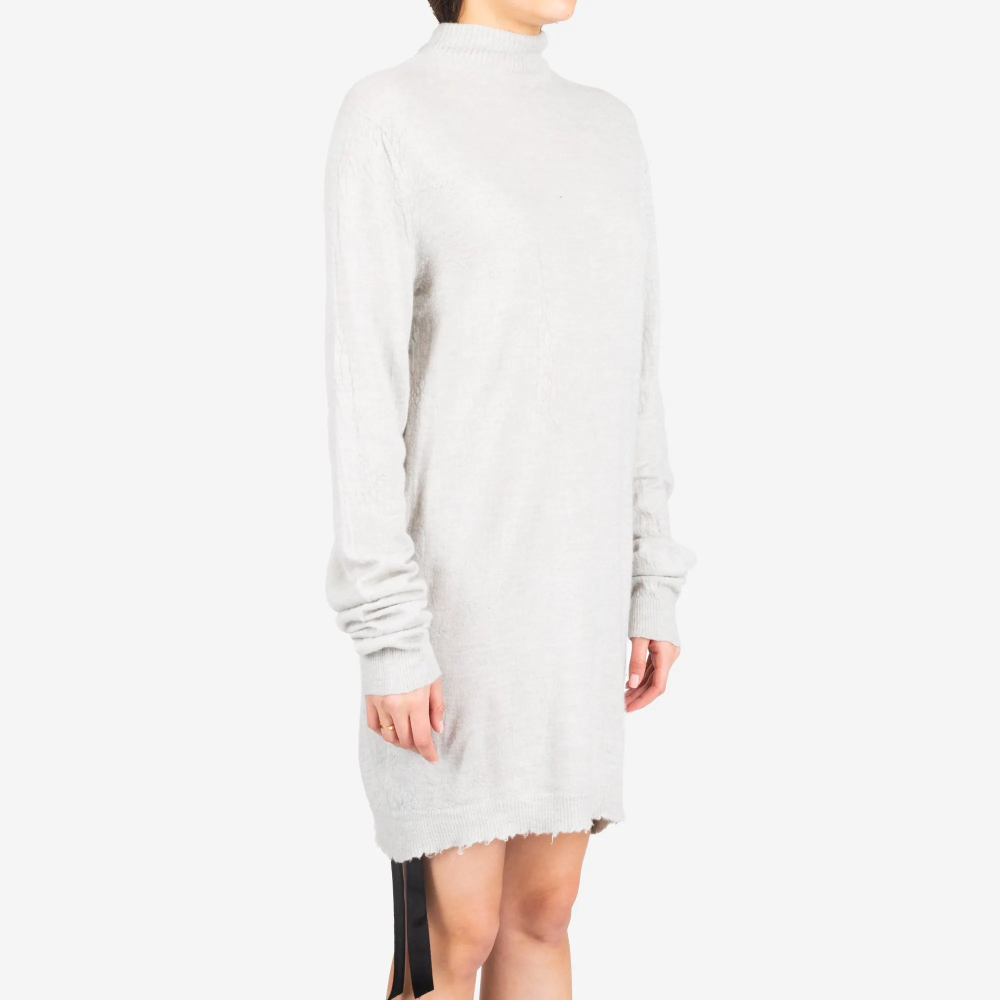Womens Boiled Turtleneck Sweater Dress