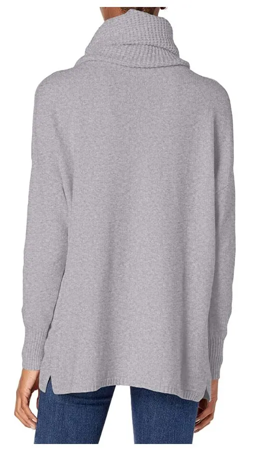 Women's Scoop Neck Sweater with Scarf