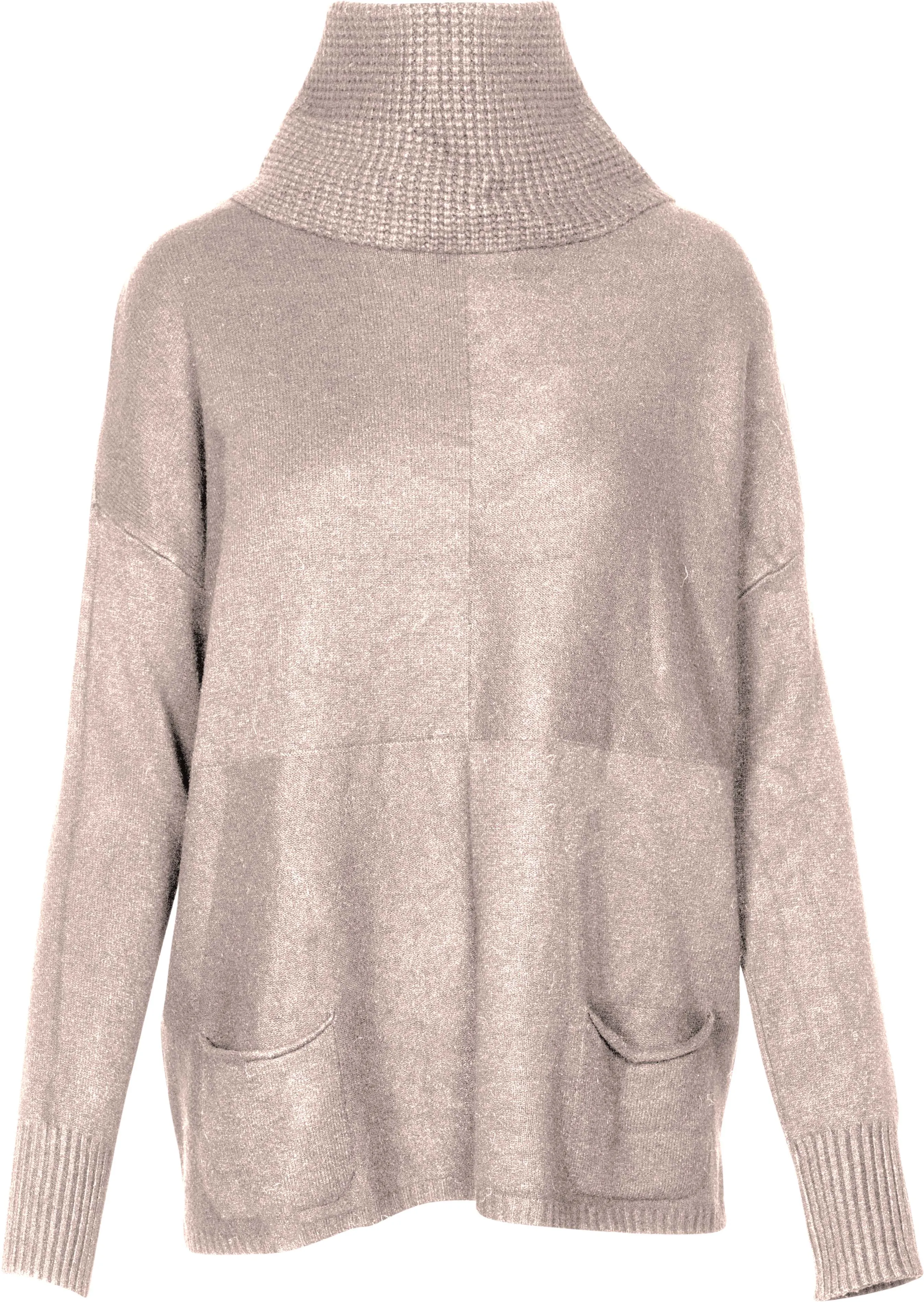 Women's Scoop Neck Sweater with Scarf
