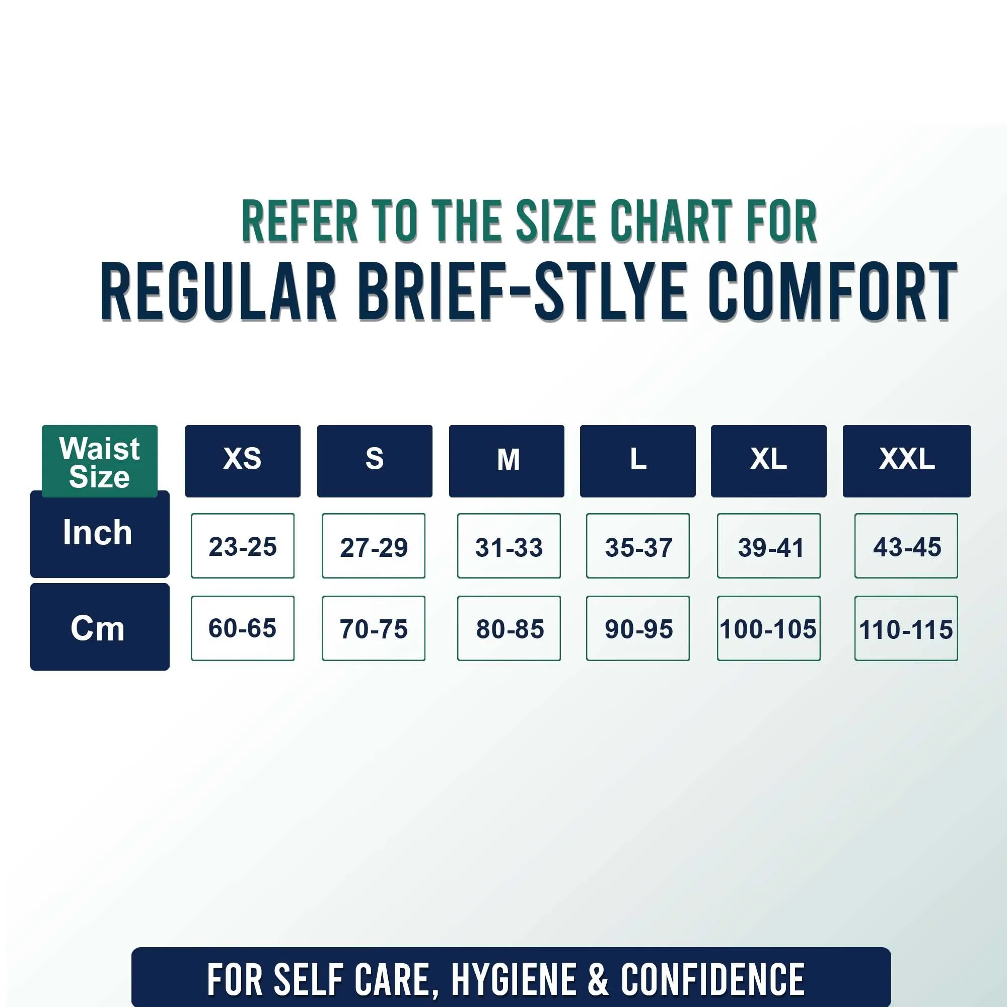 XL Size Brief Style Disposable Regular Hygiene Innerwear, All Day Odorless, Lightweight with Fungal Protection. Prowee Regular (Men)